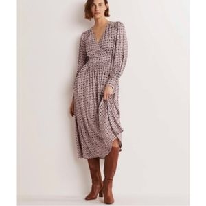 Boden Fixed Wrap Jersey Midi Dress